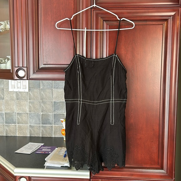 COPY - ZARA black romper jumpsuit with top stitching size extra size - Picture 7 of 12